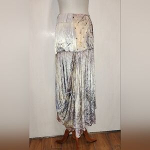 FRENCH TIE DYE VELVET SKIRT